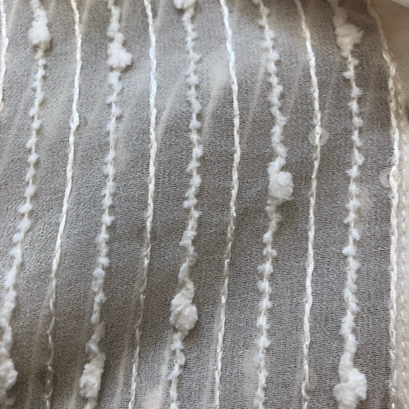 Zara Cream Colour Sheer Button up shirt. Size Small - Picture 4 of 5